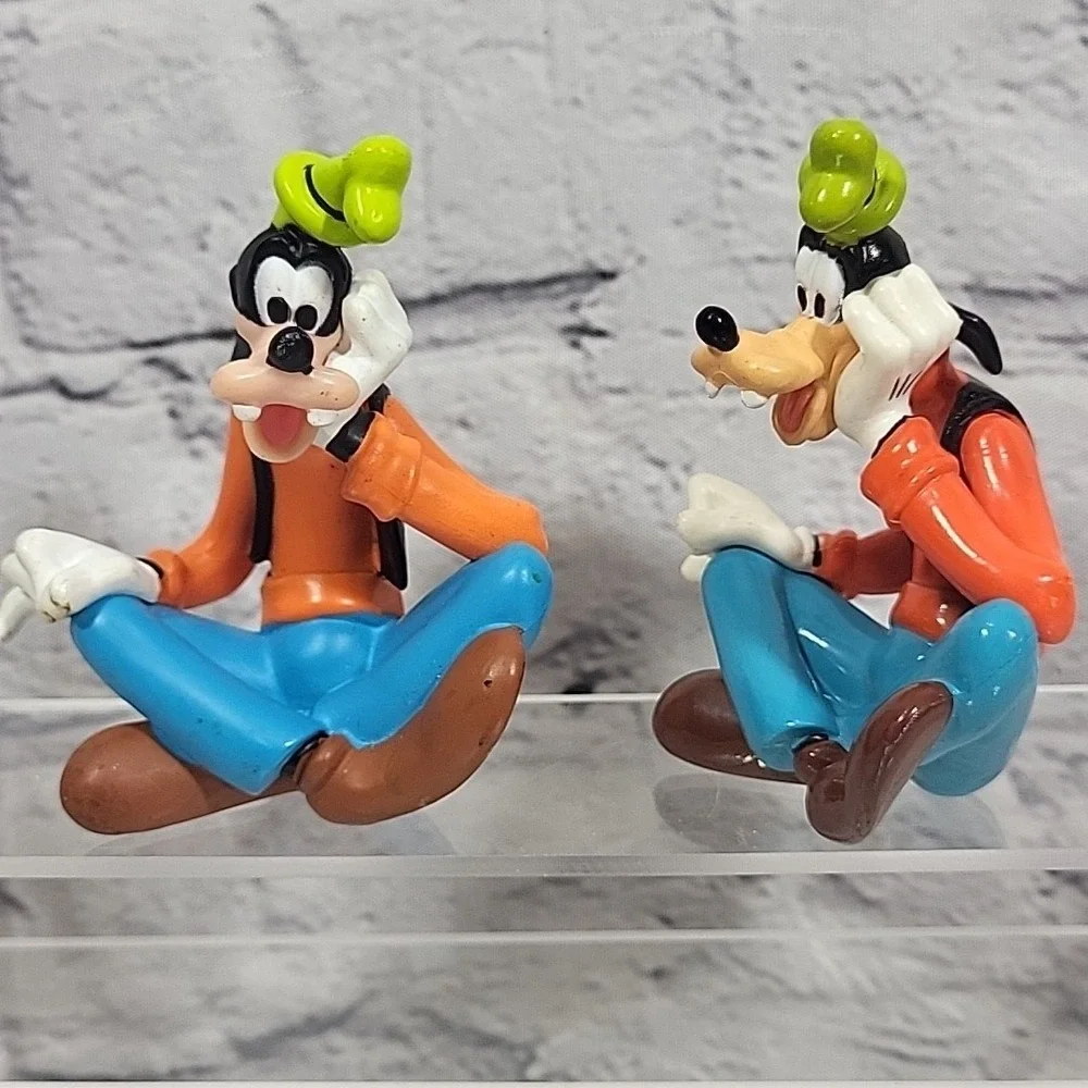 Disney Characters Lot Of 7 Figures Crossleg Goofy Pluto Minnie Mickey Mouse‎